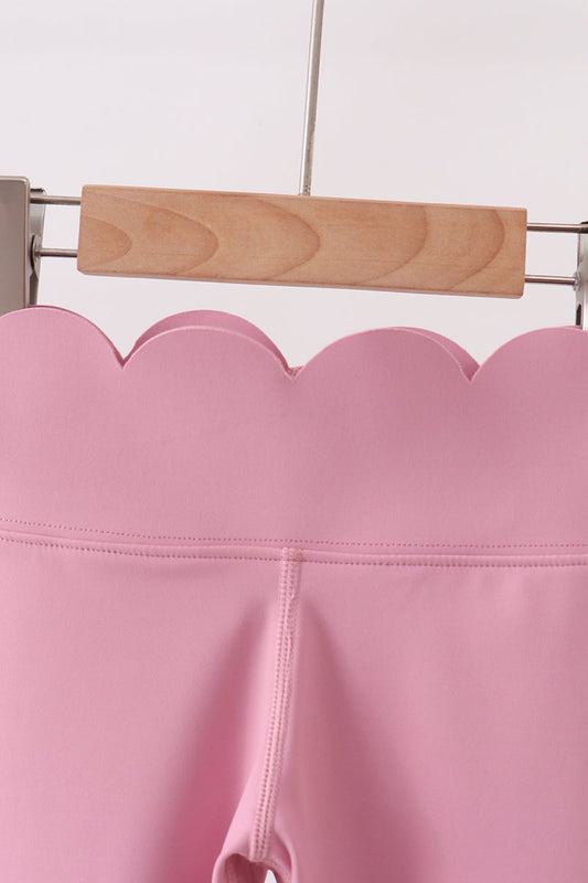 Scalloped Yoga Leggings