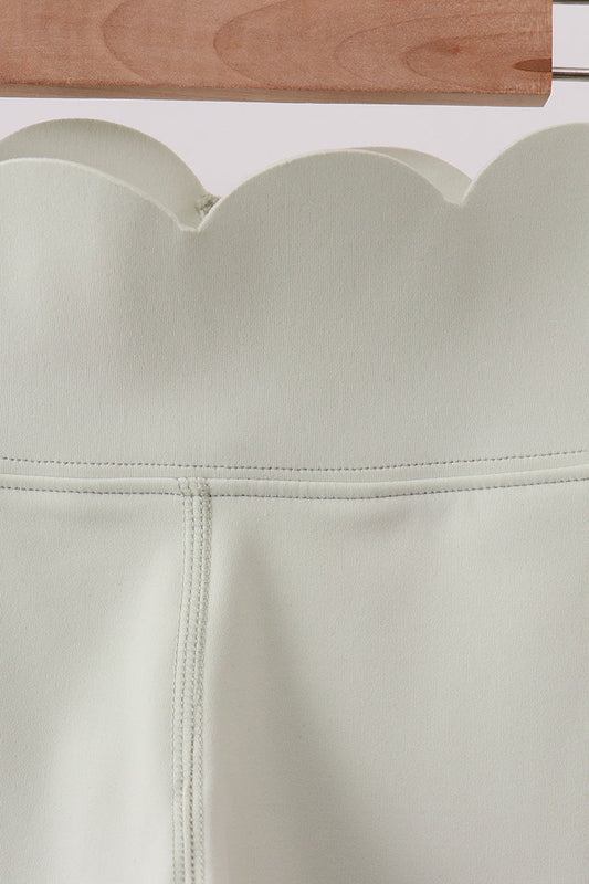 Scalloped Yoga Leggings