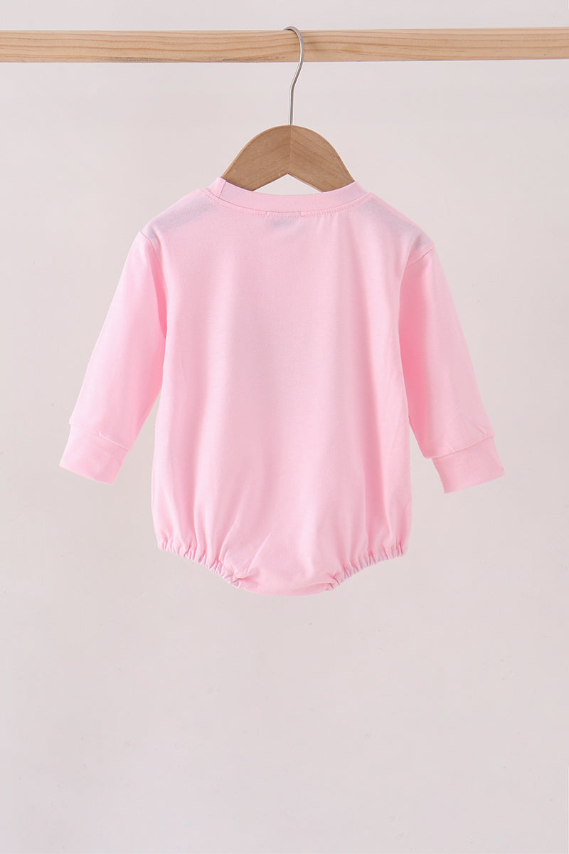 Pink Football Sequin Bubble