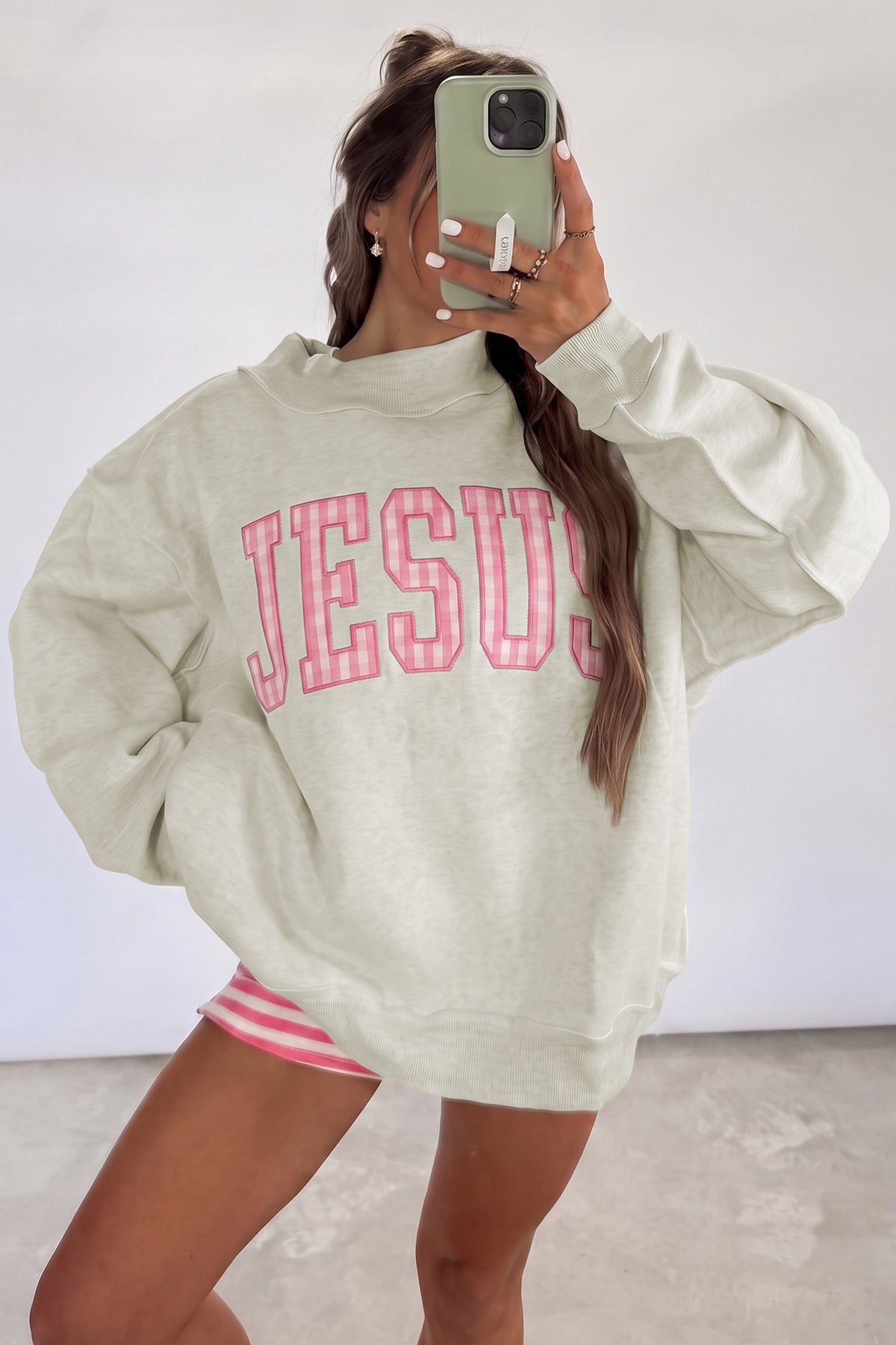 Polka Dot Baggy Sweatshirt