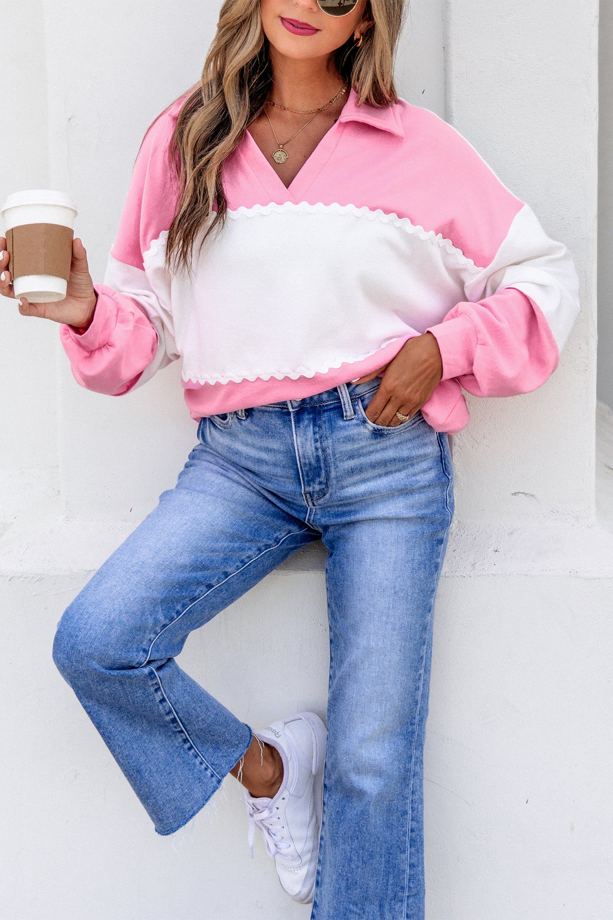 Patchwork Long Sleeve Top
