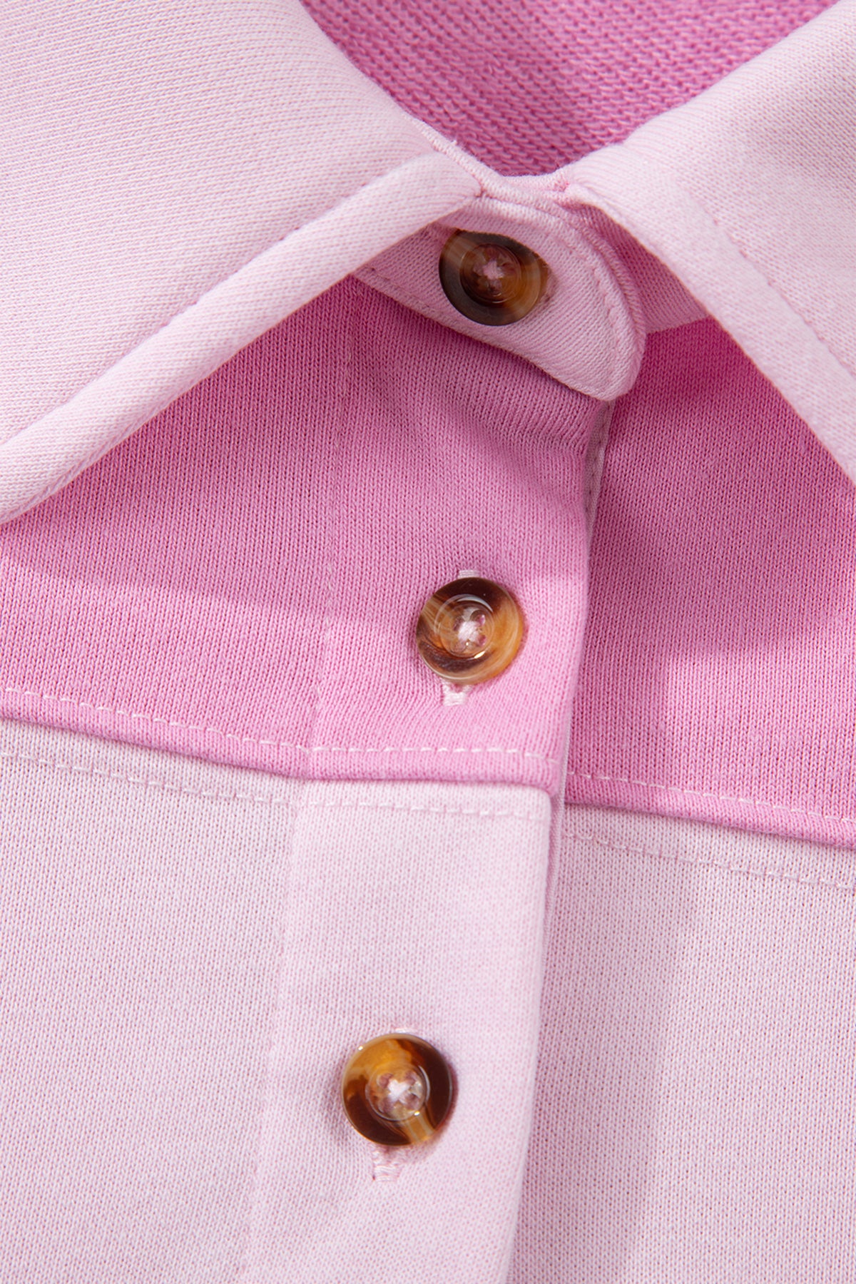 Button Polo Collar Mini Dress