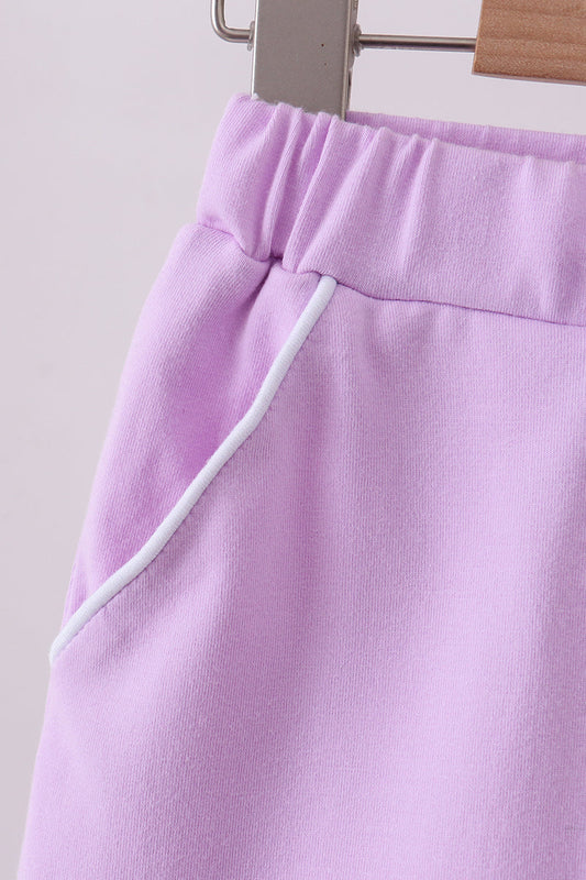Purple Scallop Skort