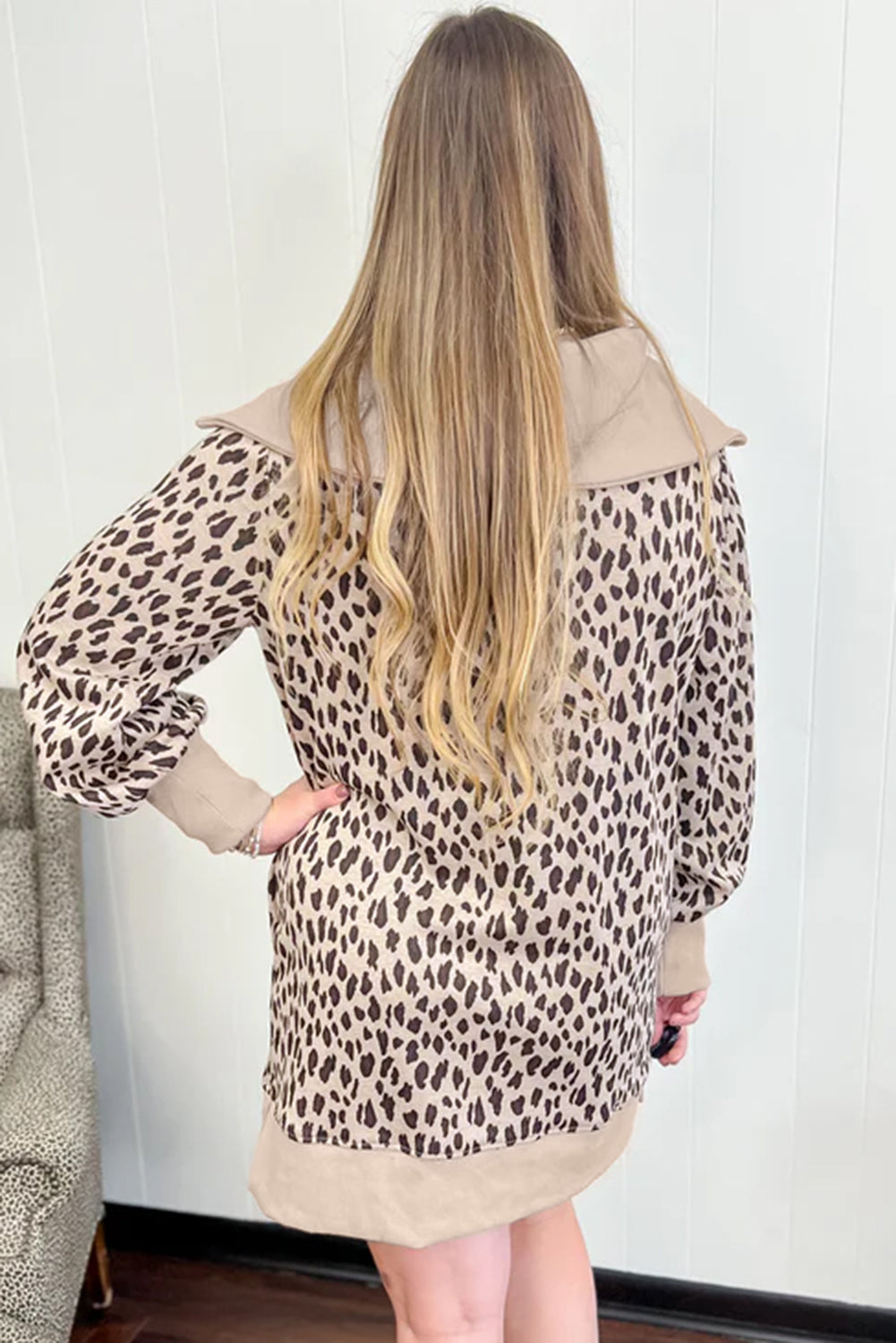 Leopard Print Mini Dress