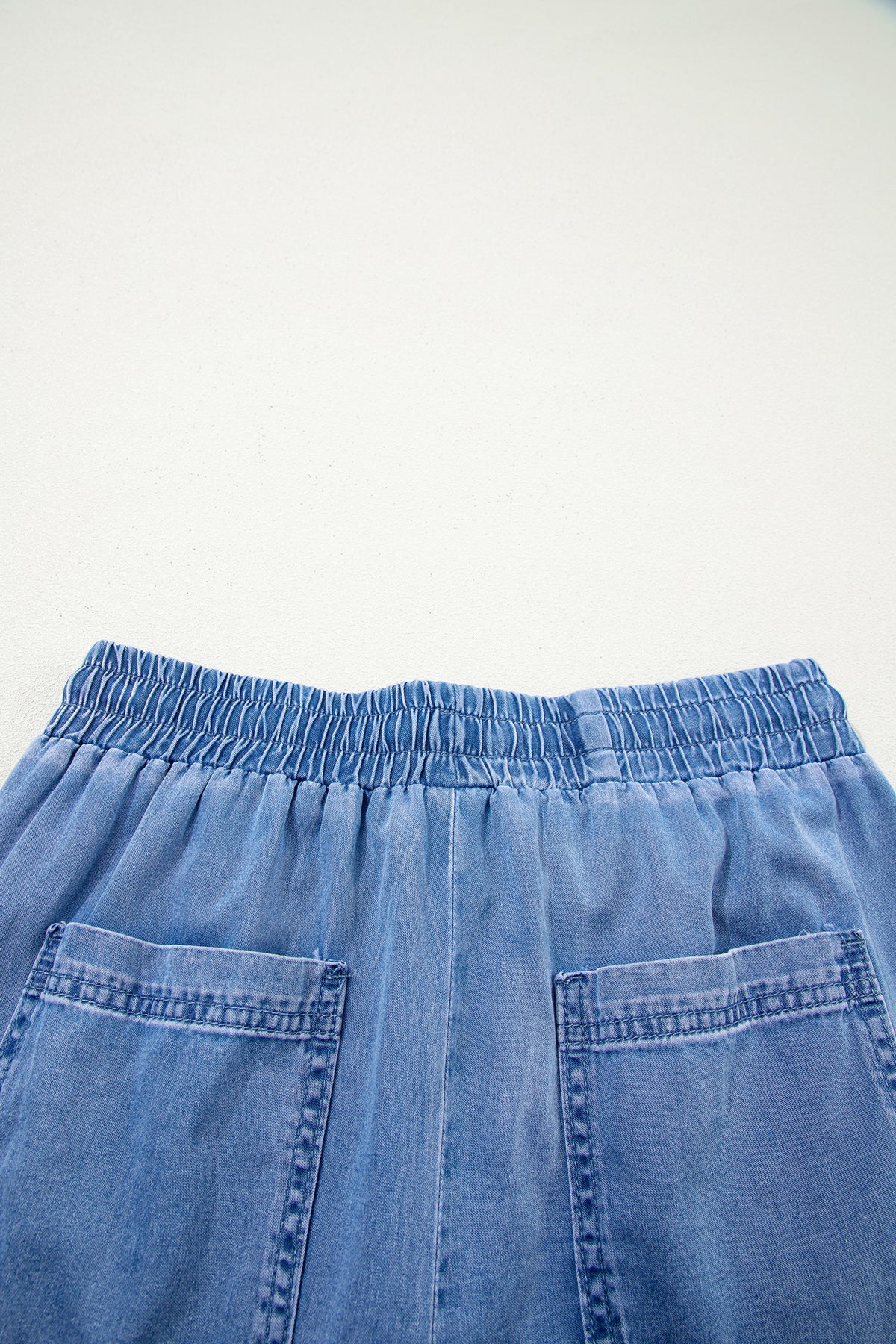 Pocketed Loose Denim Pants
