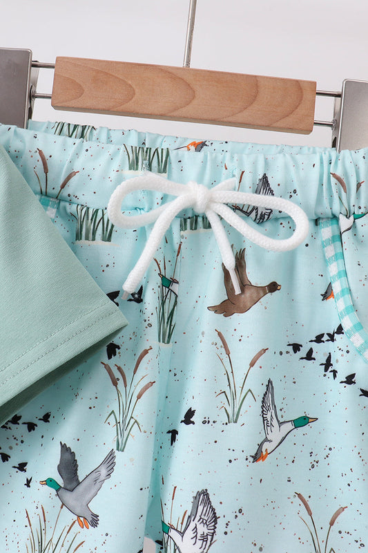 Duck Pocket Shorts Set