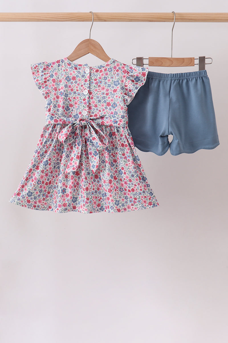 Floral Smocked Set