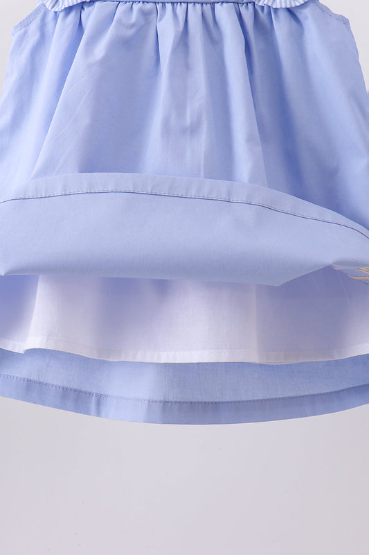 Sailboat Embroidered Bloomer Set