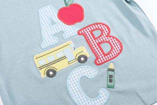 ABC School Shirt and Shorts Set