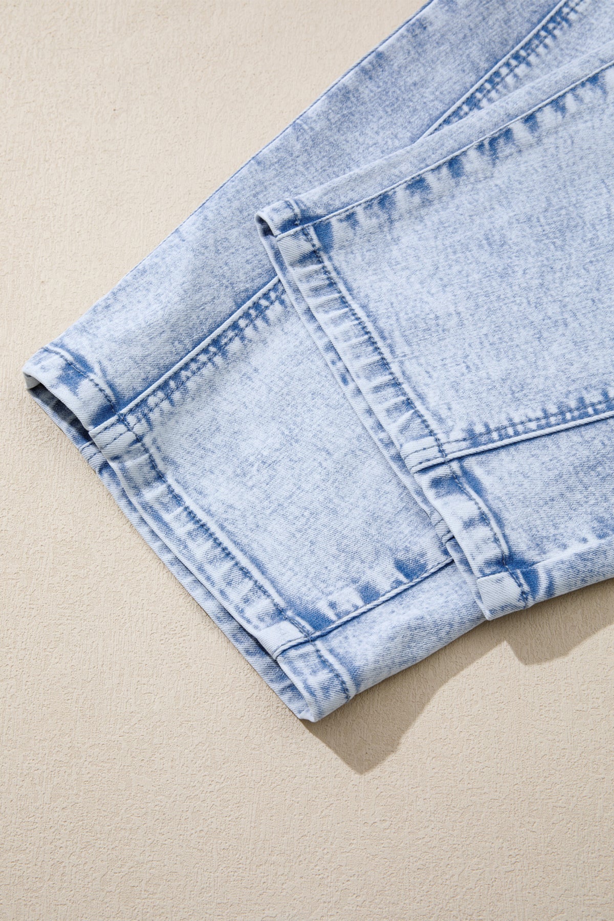 Beau Blue Light Washed Barrel Jeans