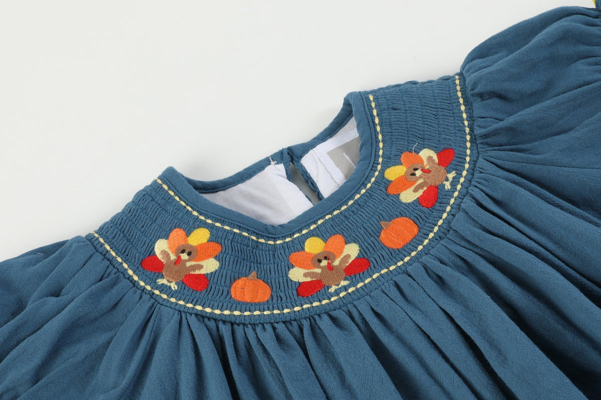 Cobalt Blue Turkey Dress
