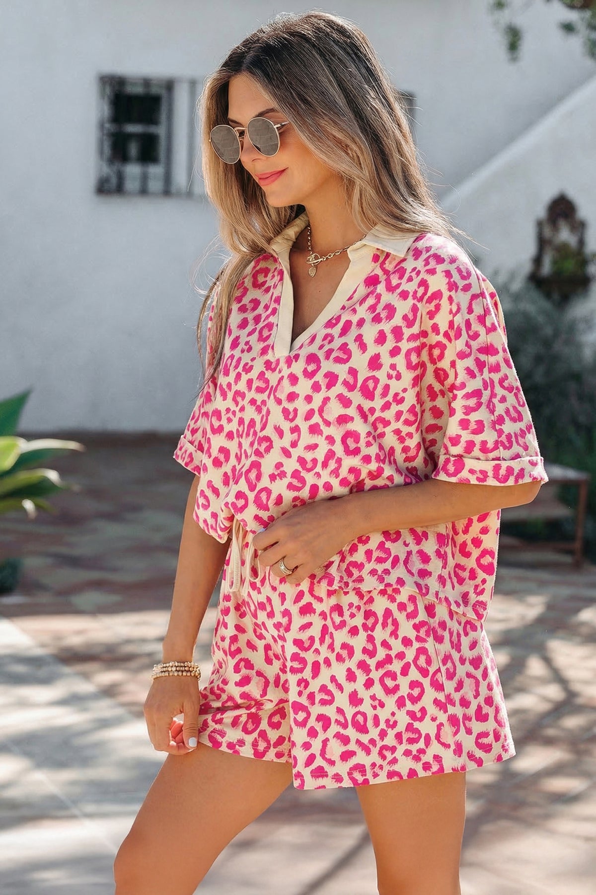 Leopard Printed Short Set