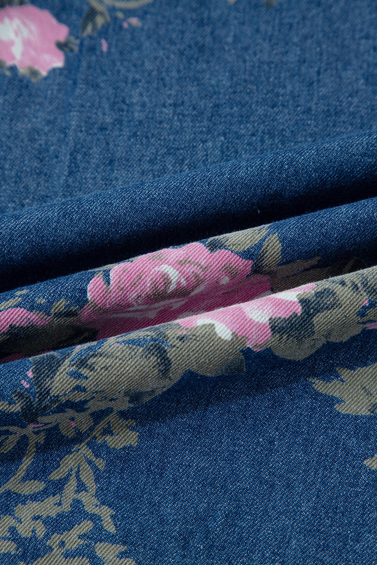 Floral Print Pintuck Wide Leg Pants