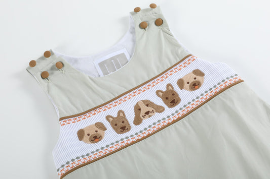 Dog Smocked Jon Jon