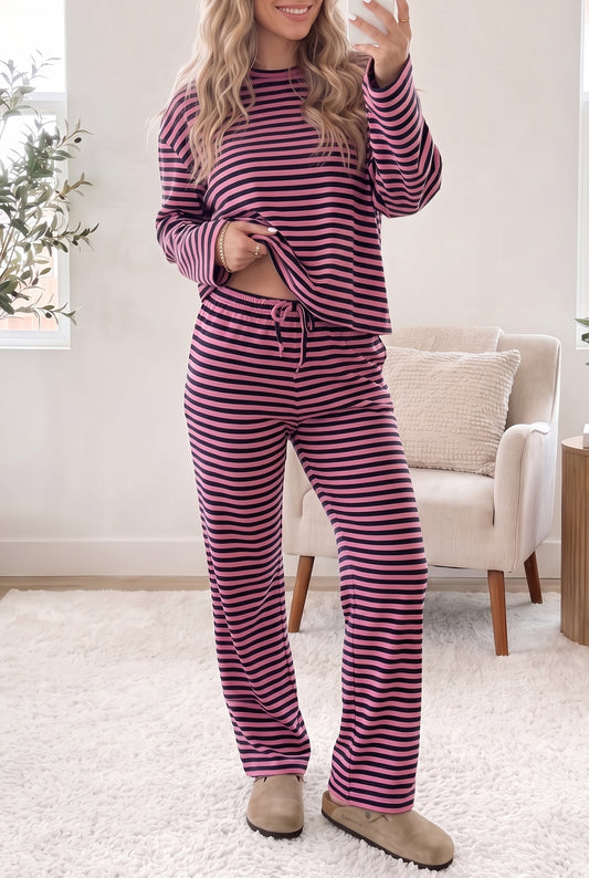 Striped Long Sleeve 2pc Set
