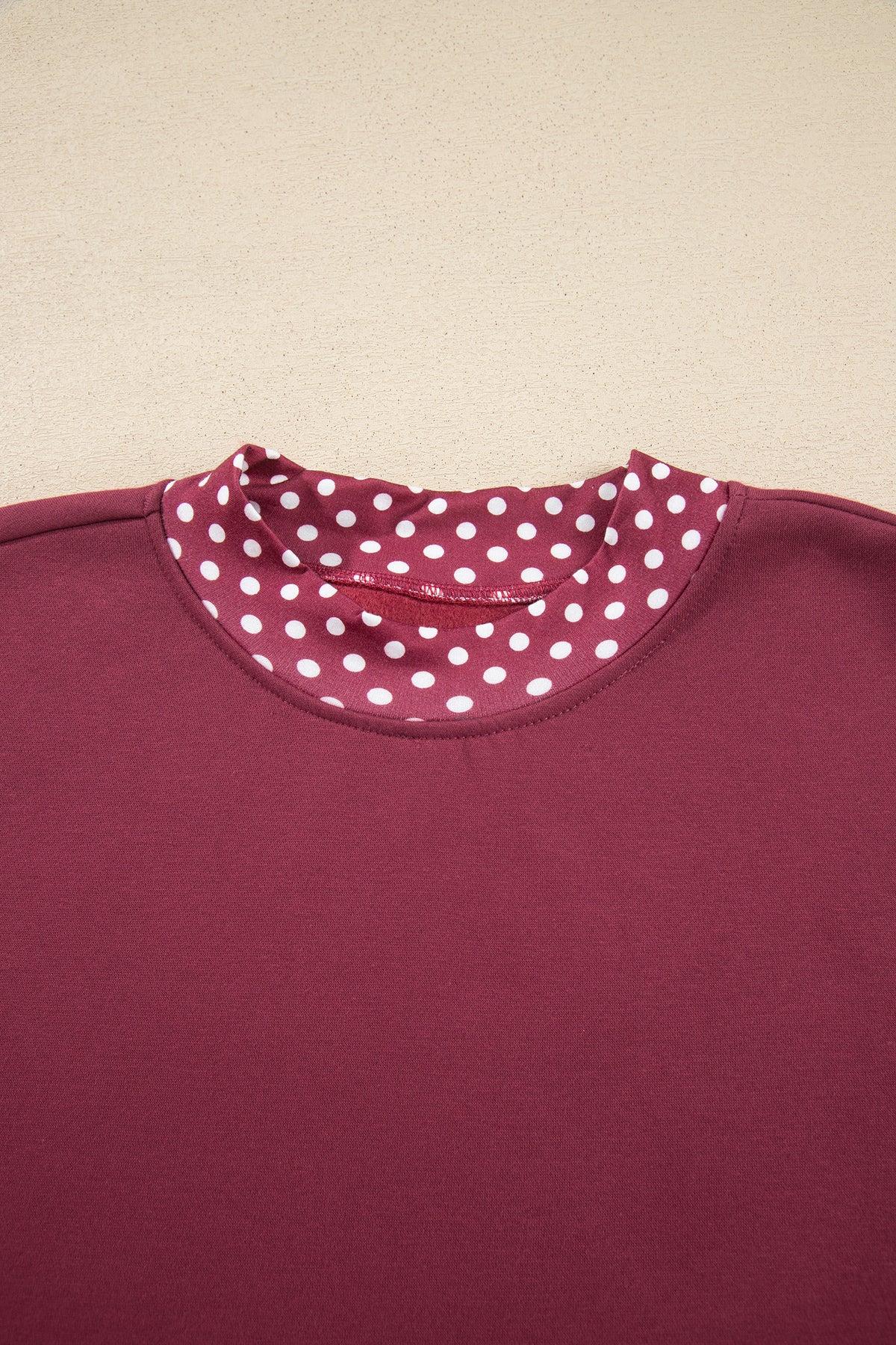 Polka Dot Oversized Sweatshirt