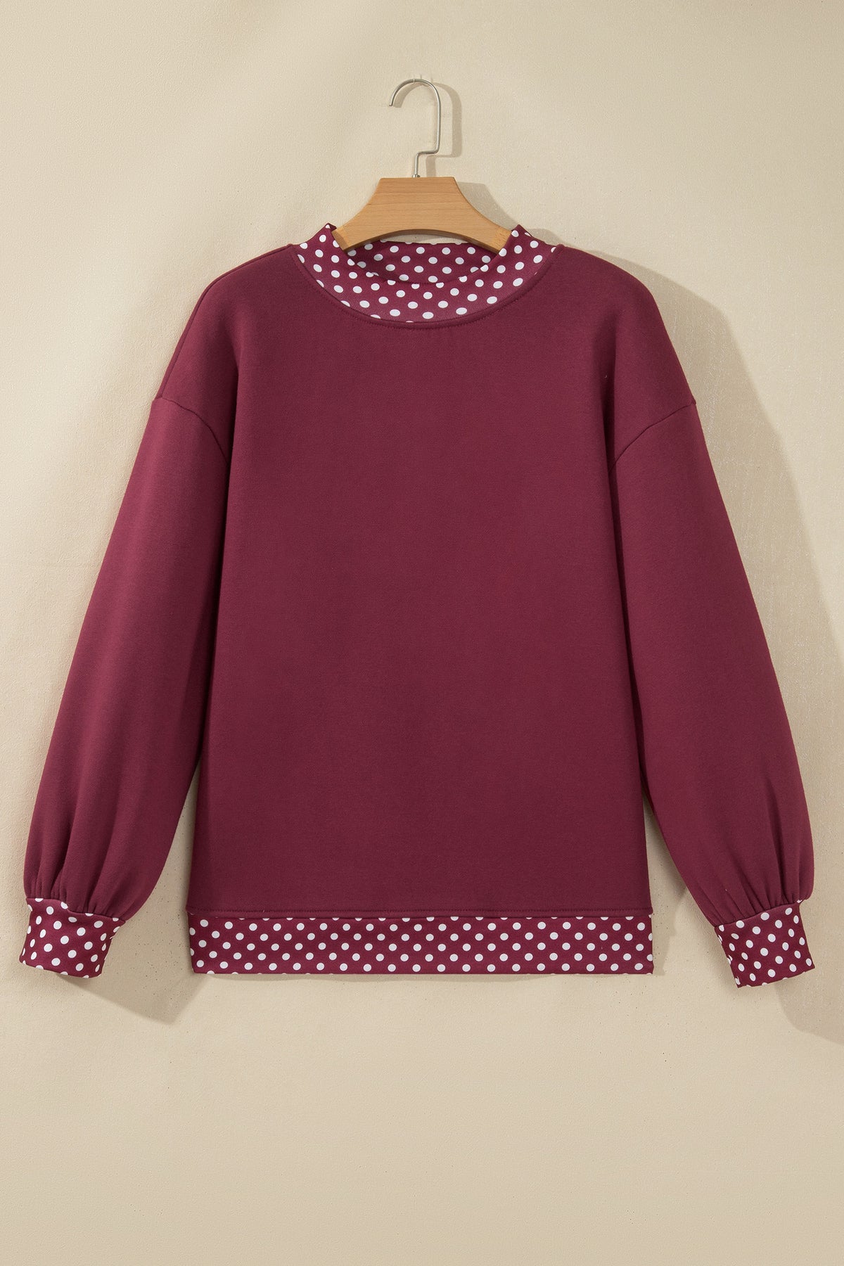 Polka Dot Oversized Sweatshirt