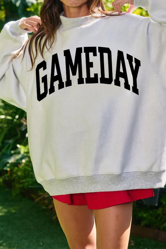 Light Grey High Neck Reversible Sweatshirt