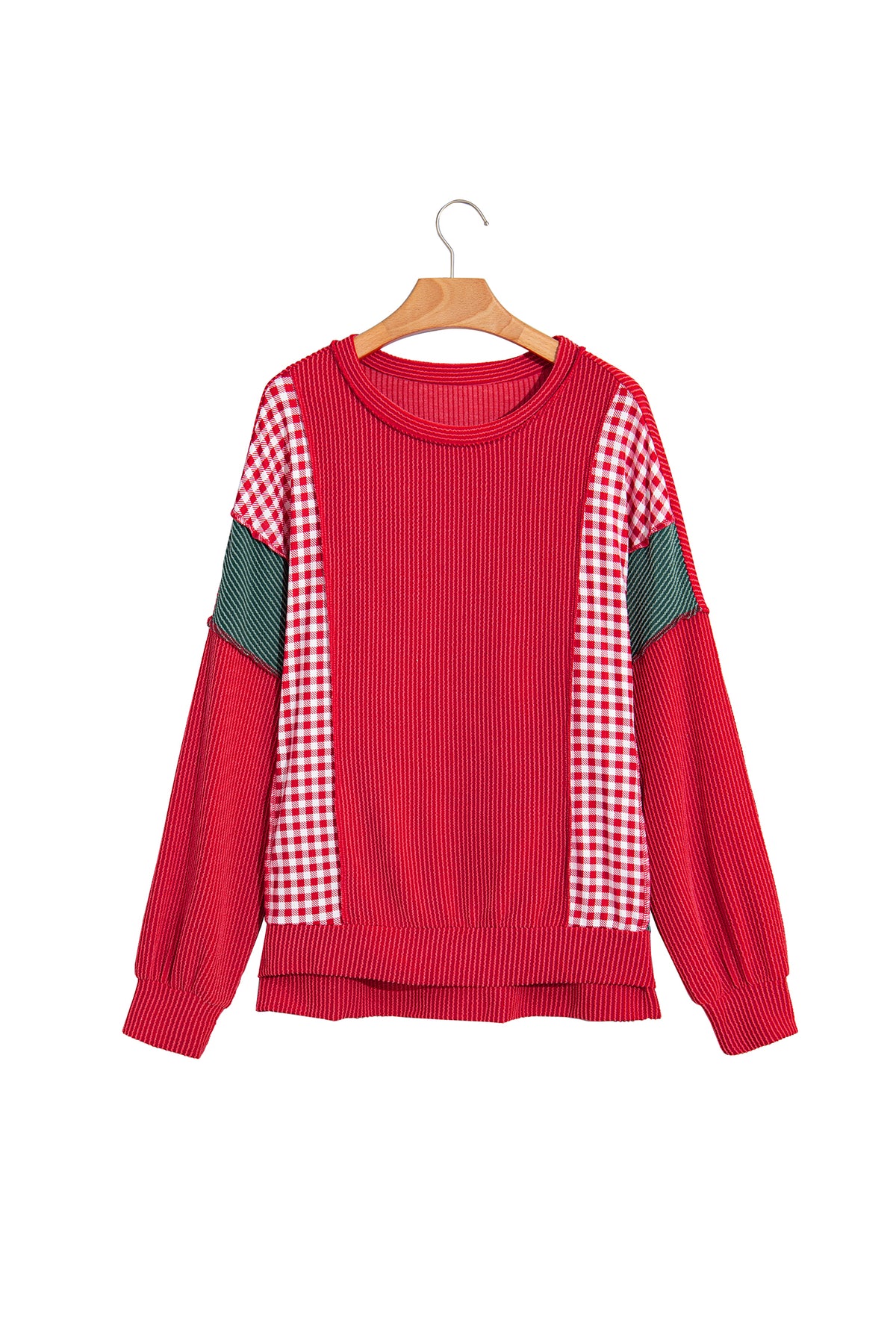 Plaid Long Sleeve Top
