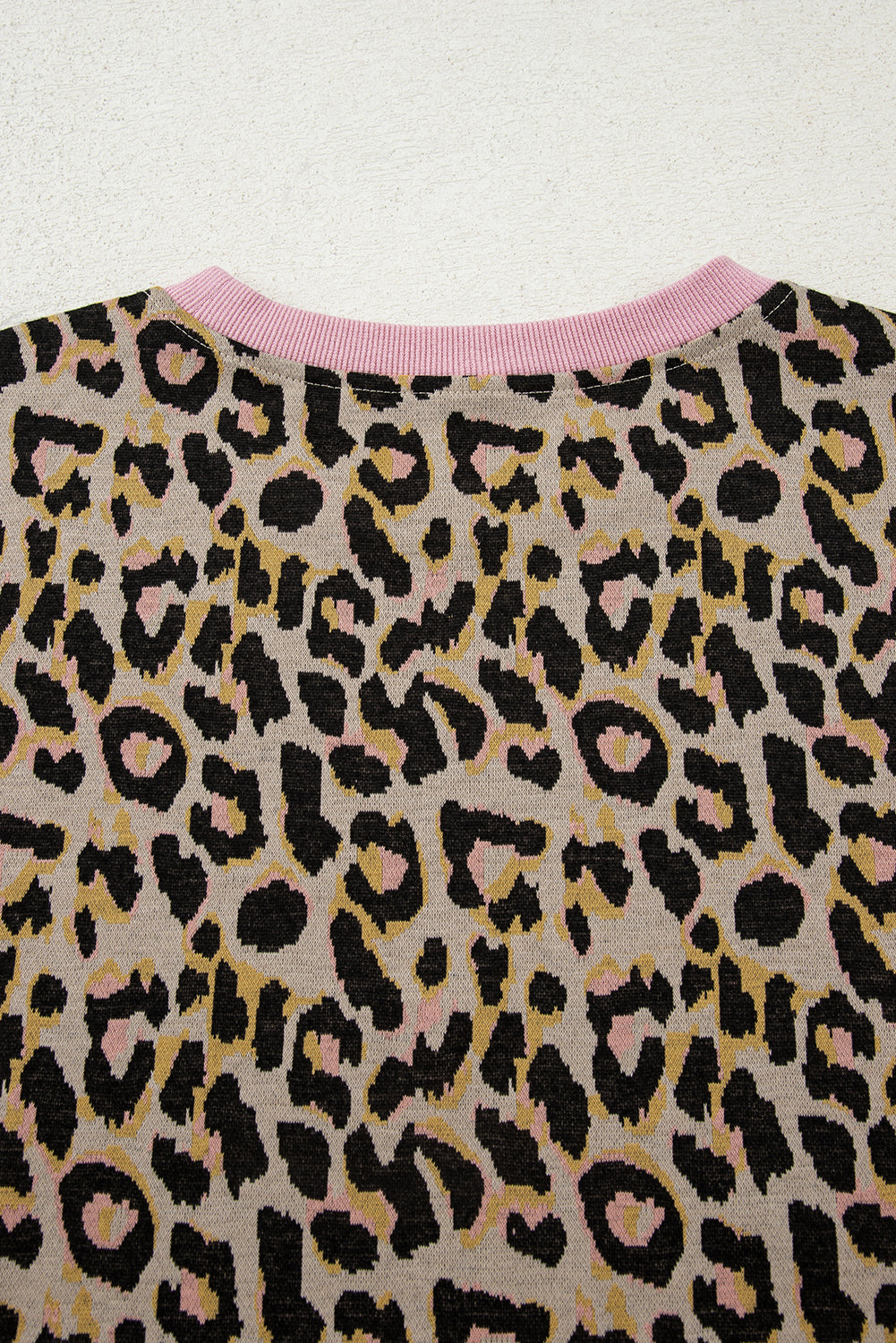 Pink Leopard Pullover Shorts Set