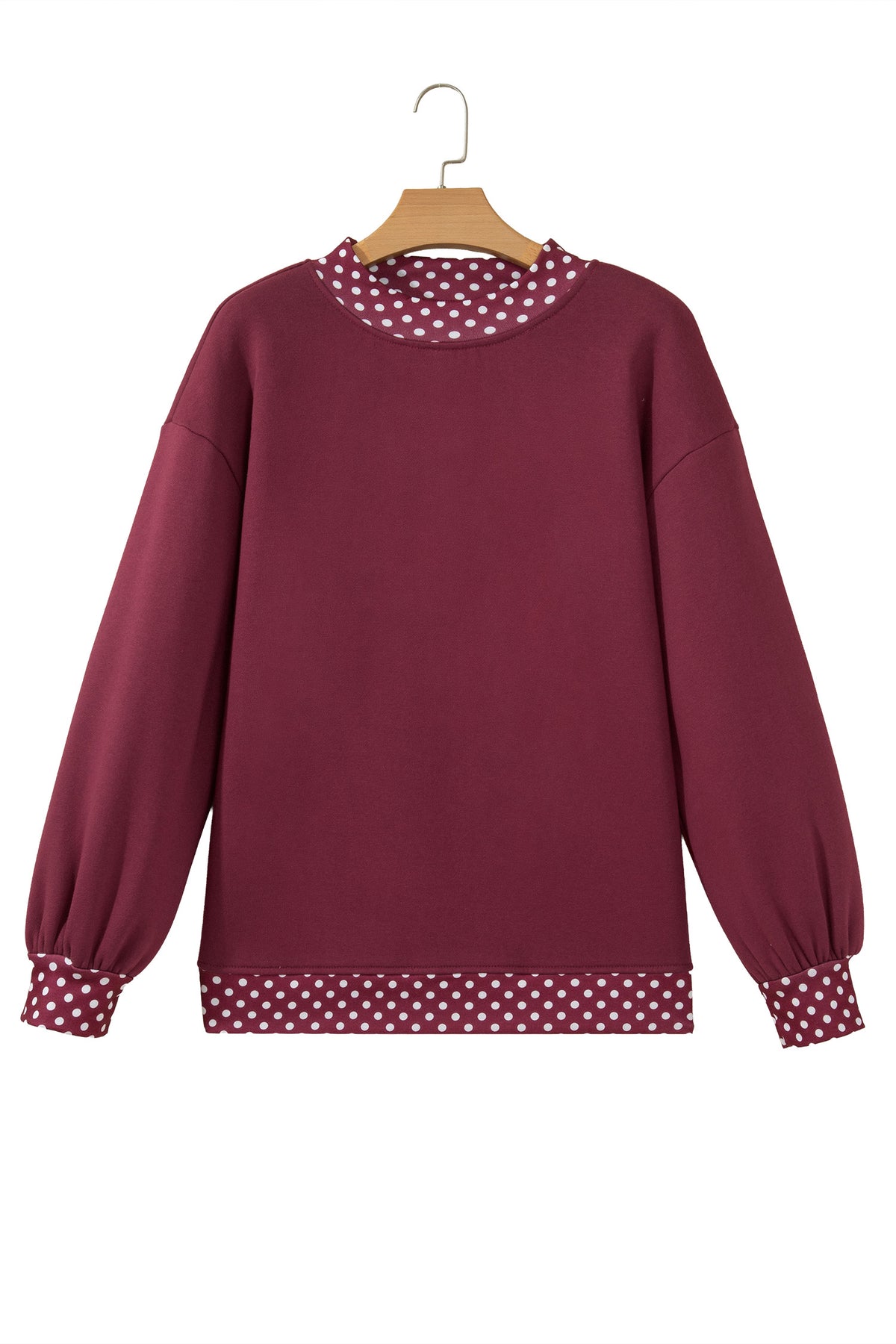 Polka Dot Oversized Sweatshirt