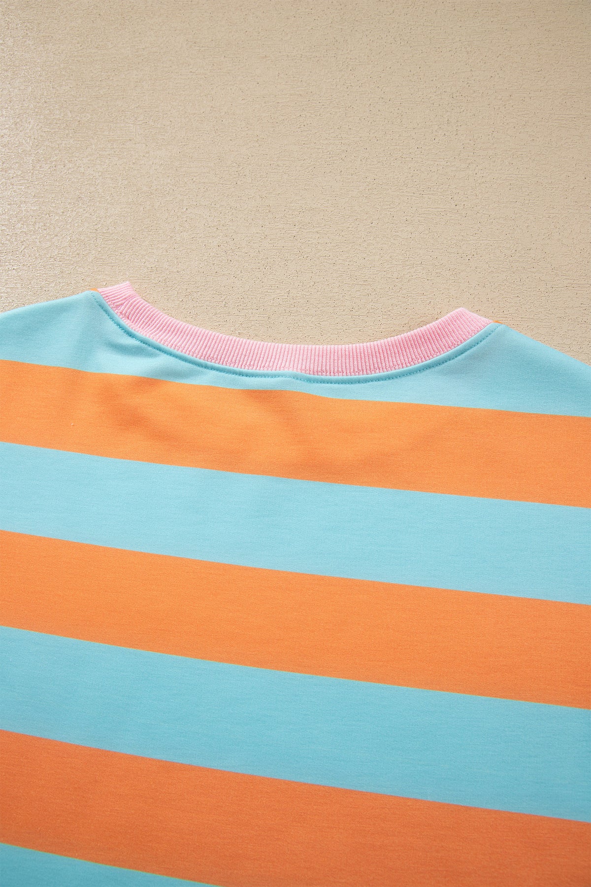 Orange Stripe Long Sleeve Top