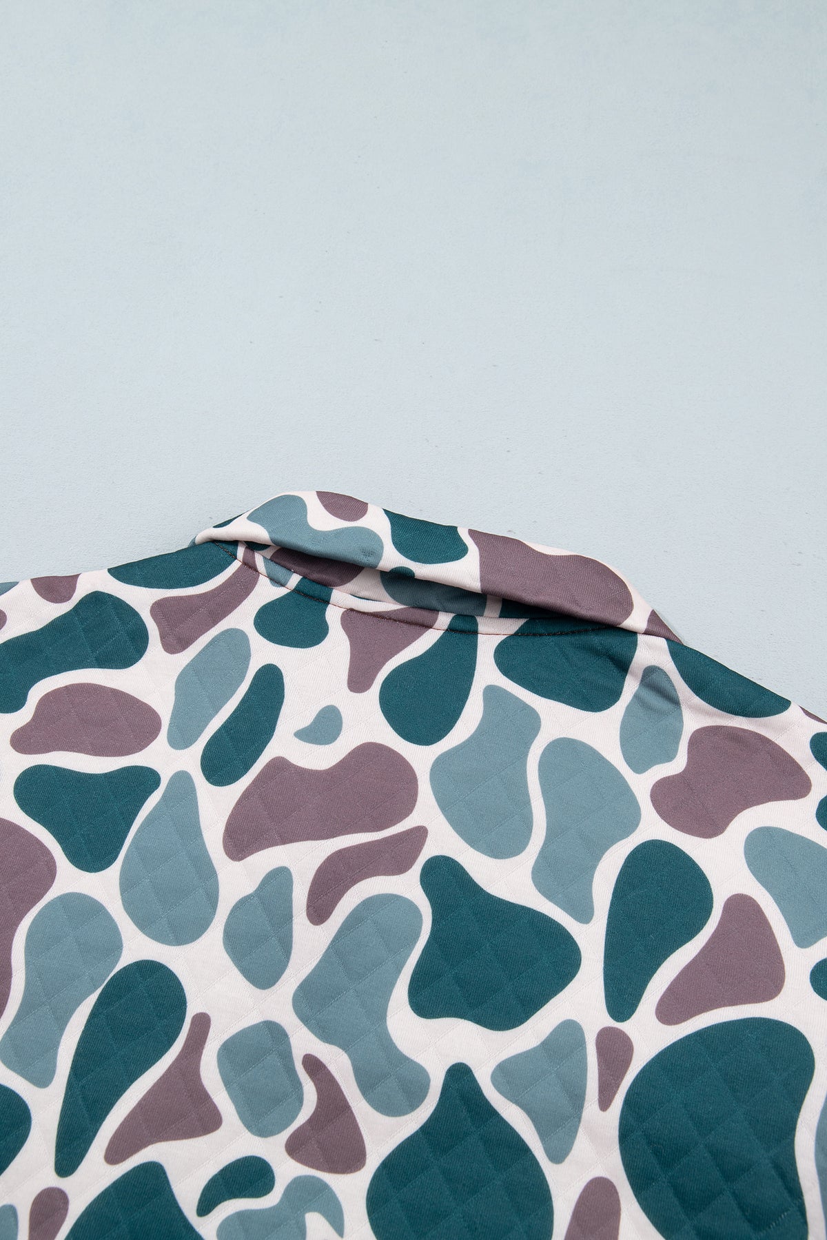 Camouflage Button Pullover