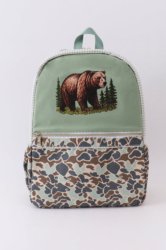 Camouflage Bear Backpack