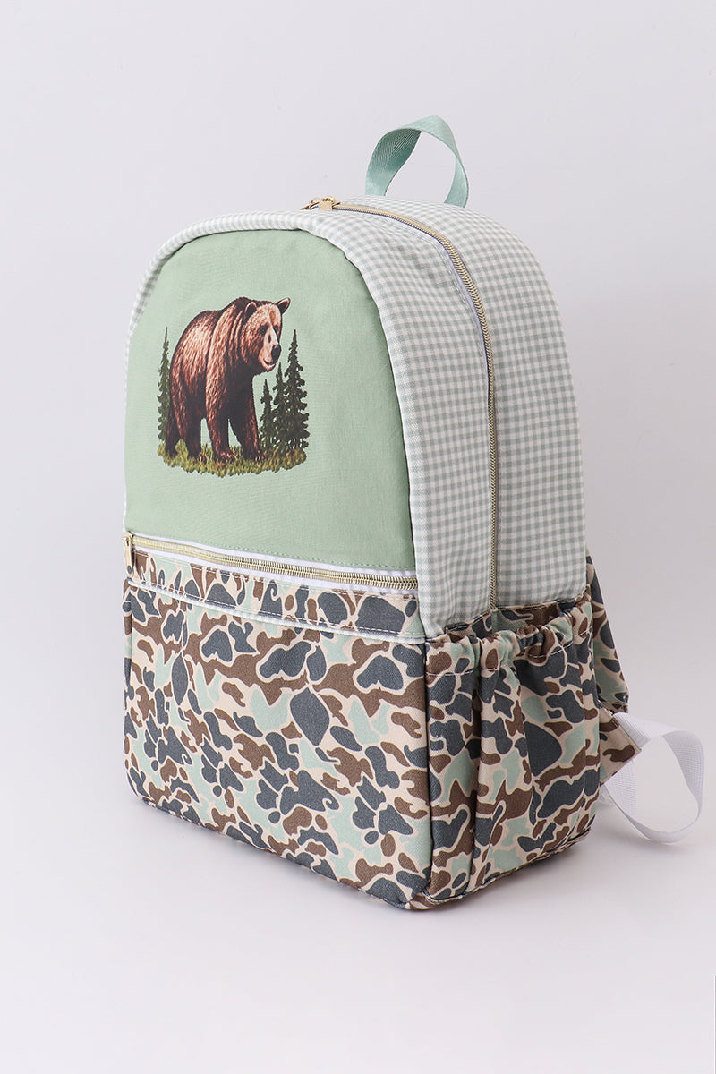 Camouflage Bear Backpack