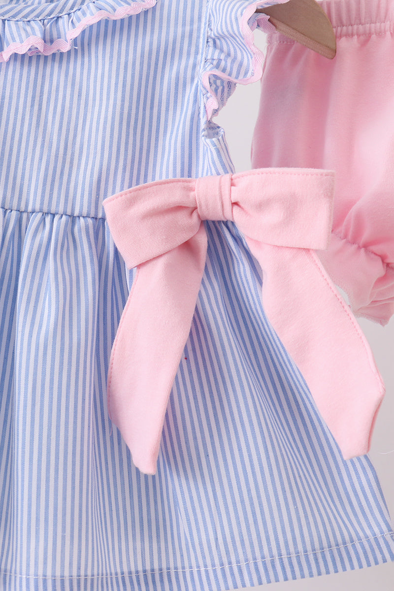 Bow Seersucker Set