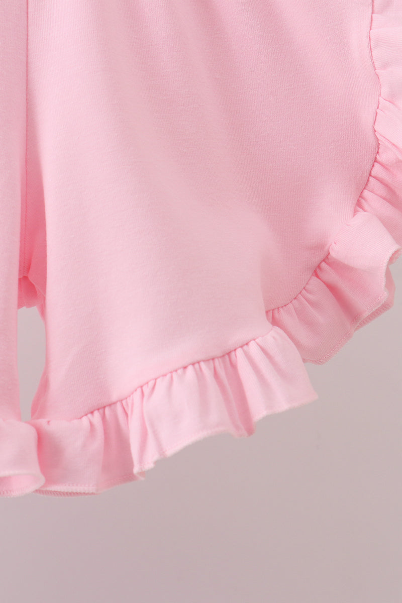 Bow Smocked Shorts Set