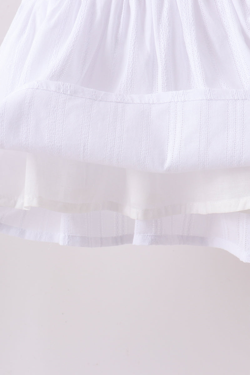 Bow Smocked Shorts Set