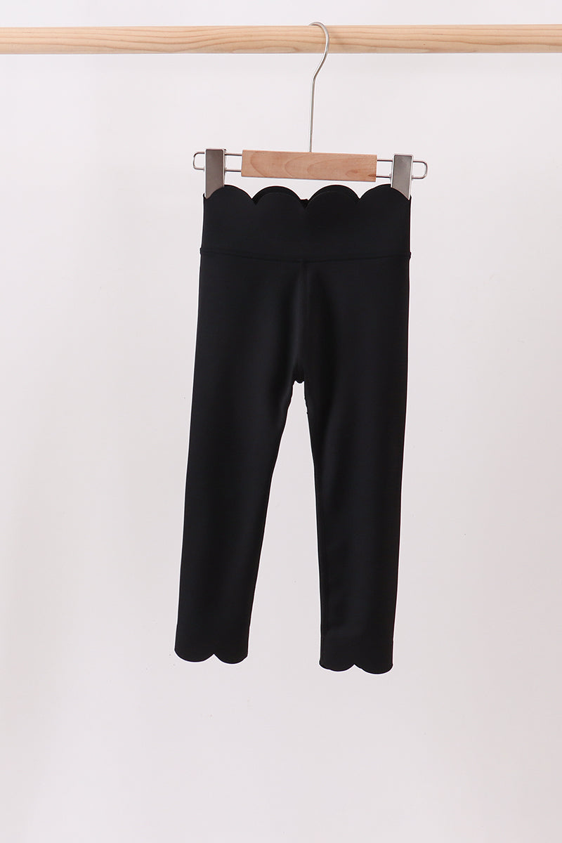 Scalloped Yoga Leggings