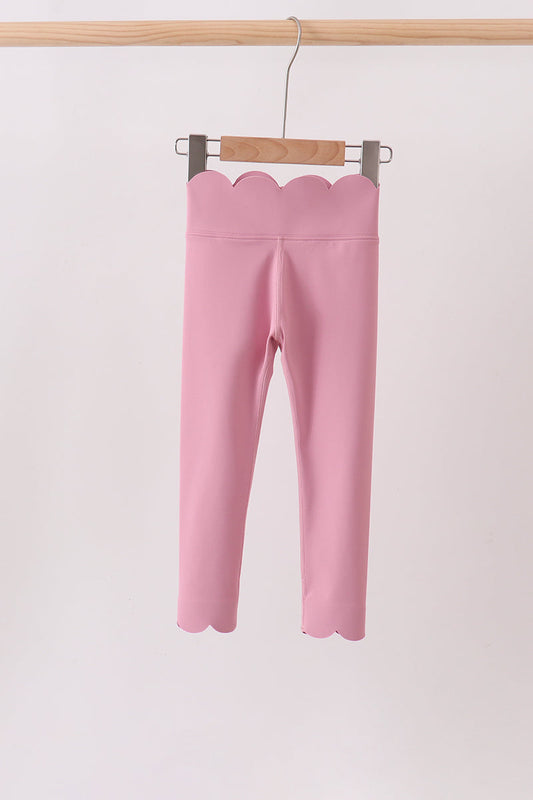 Scalloped Yoga Leggings