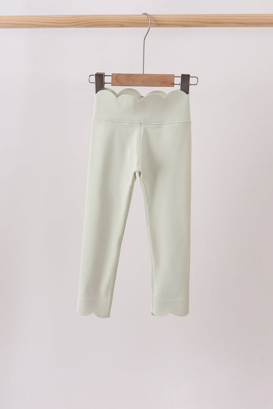 Scalloped Yoga Leggings
