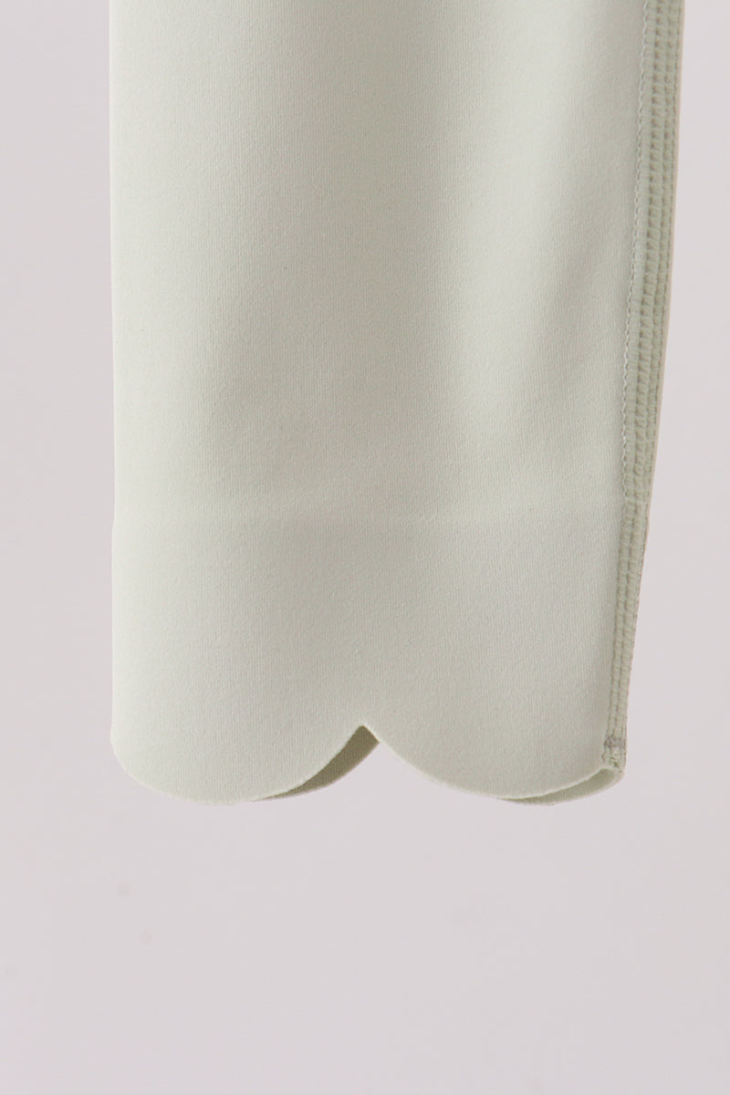 Scalloped Yoga Leggings