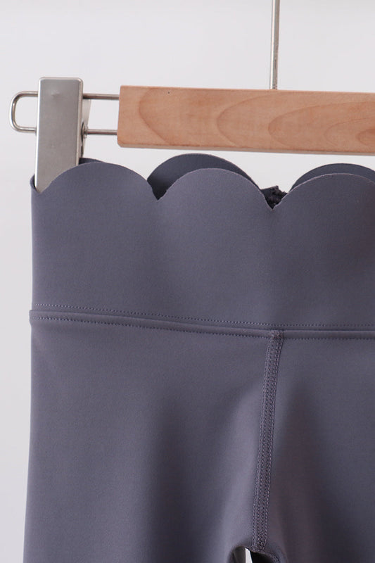 Scalloped Yoga Leggings