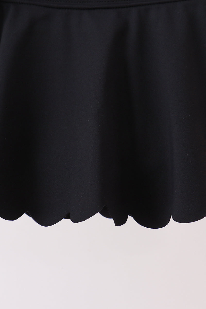 Scalloped Yoga Skorts Set