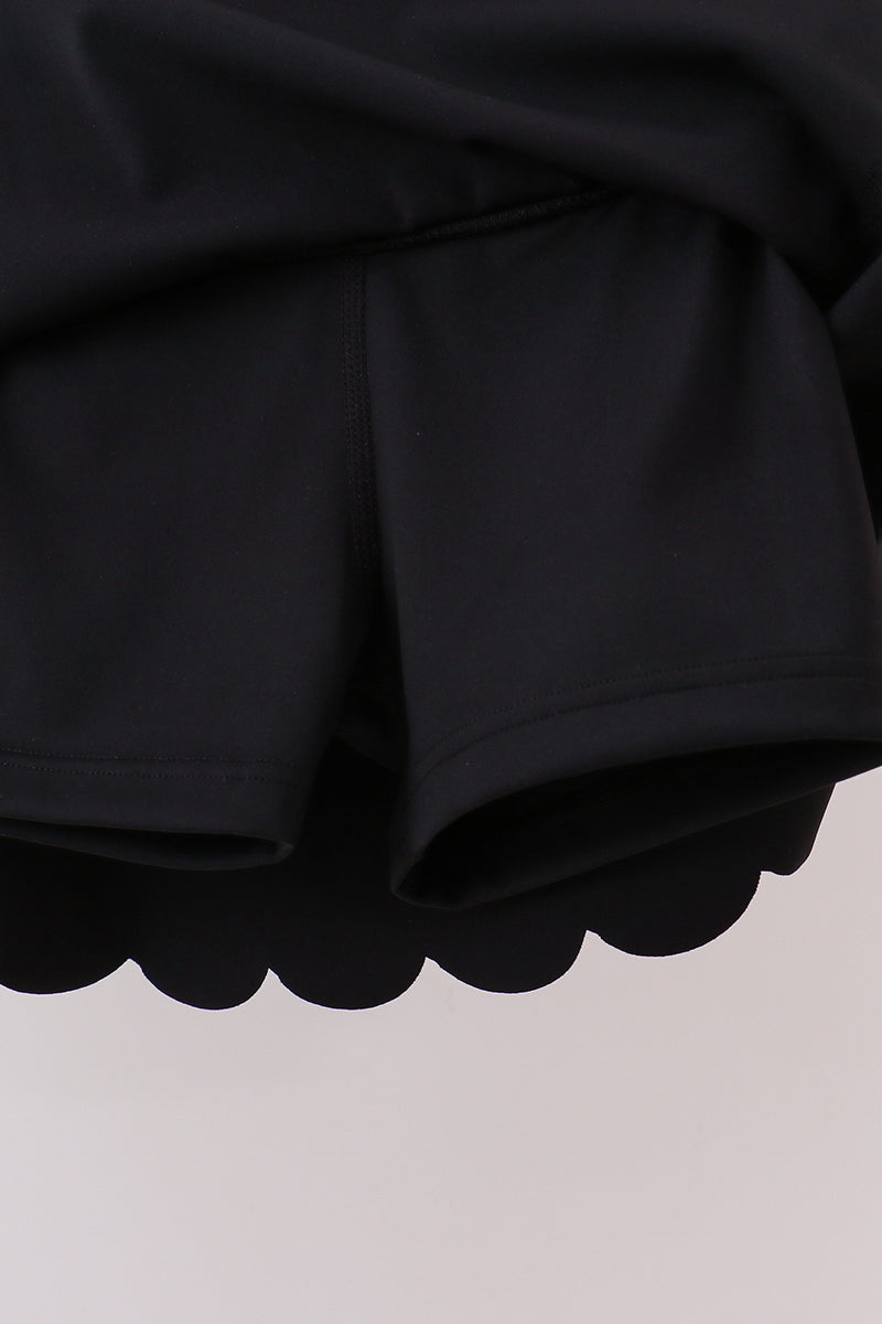 Scalloped Yoga Skorts Set
