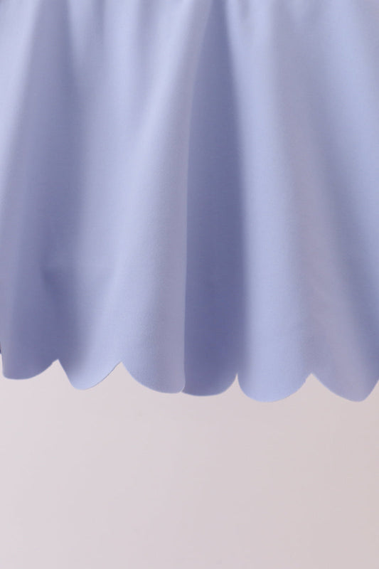 Scalloped Yoga Skorts Set