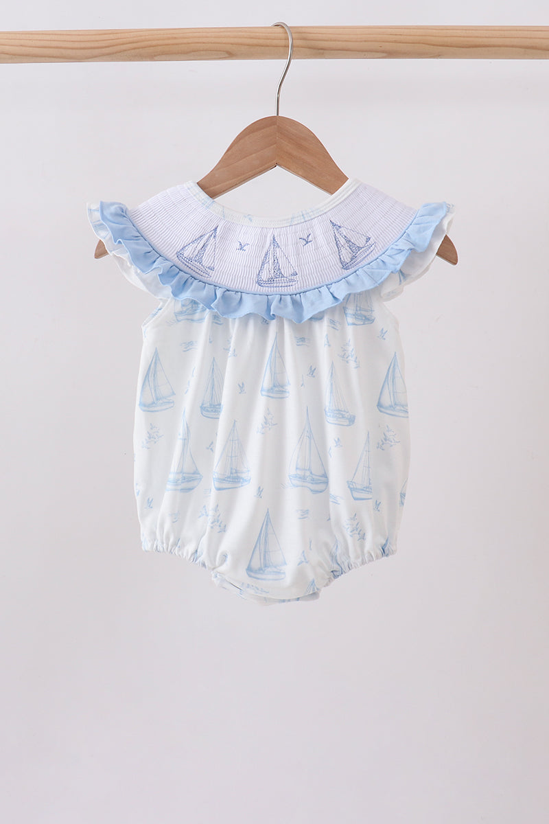Sailboat Smocked Bubble