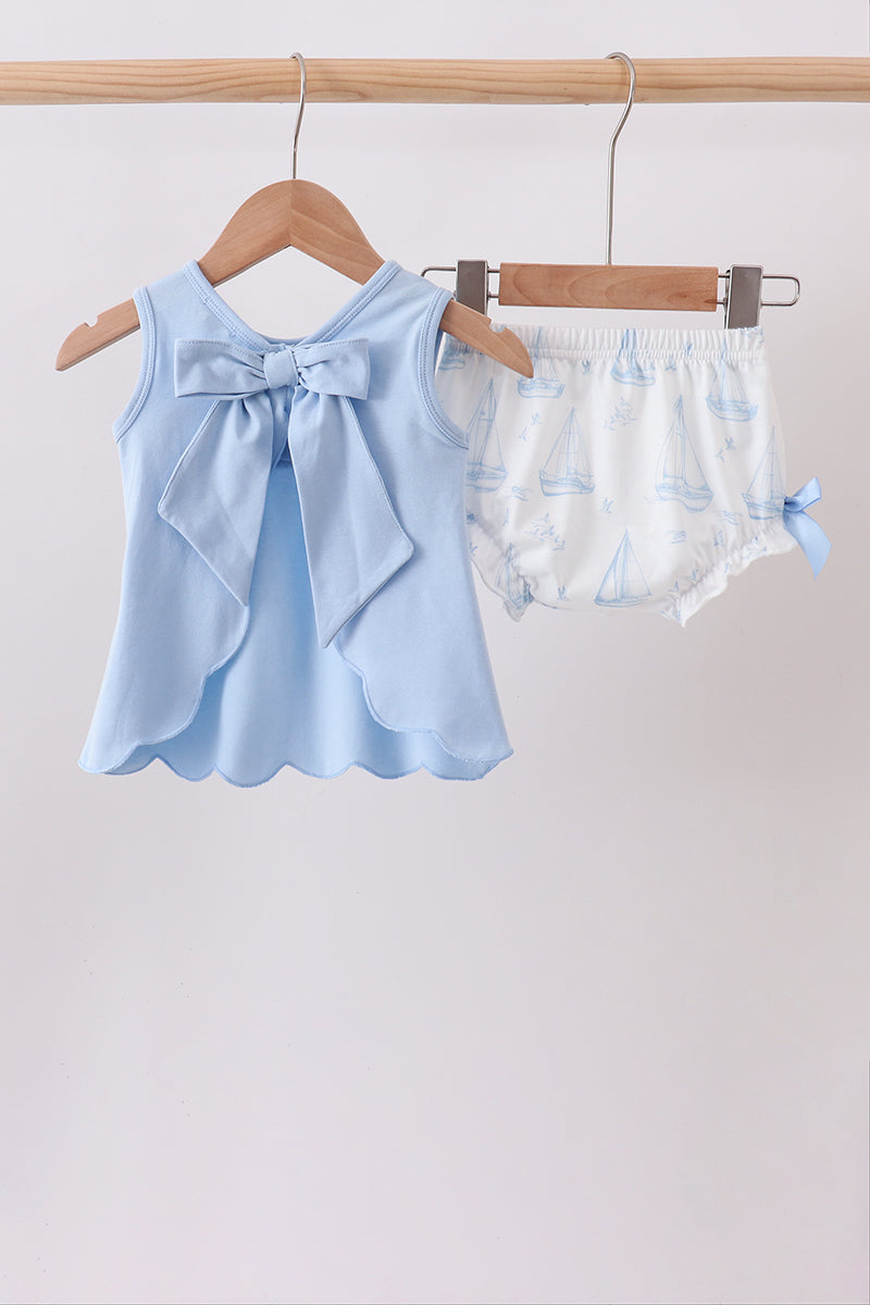 Sailboat Smocked Set