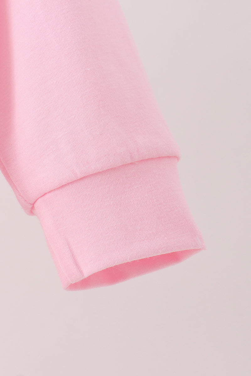 Pink Football Sequin Bubble