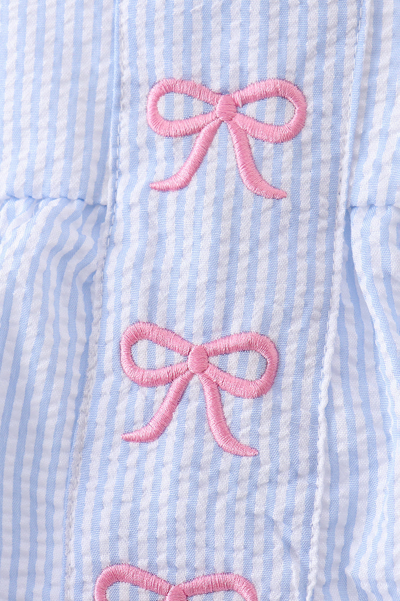 Bow Embroidered Bubble