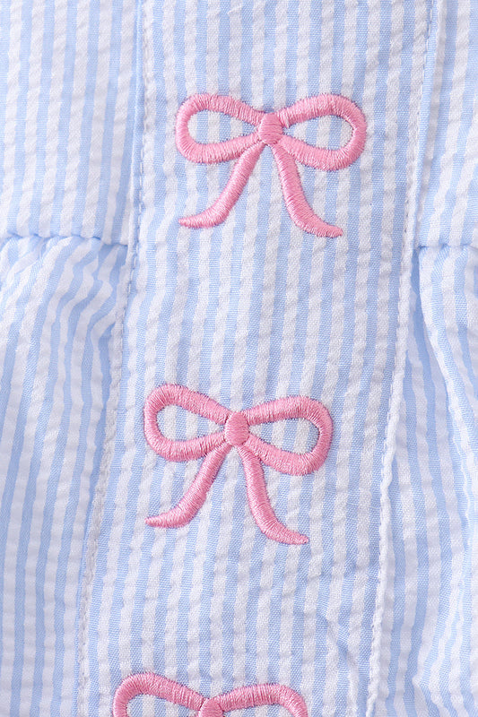 Bow Embroidered Bubble