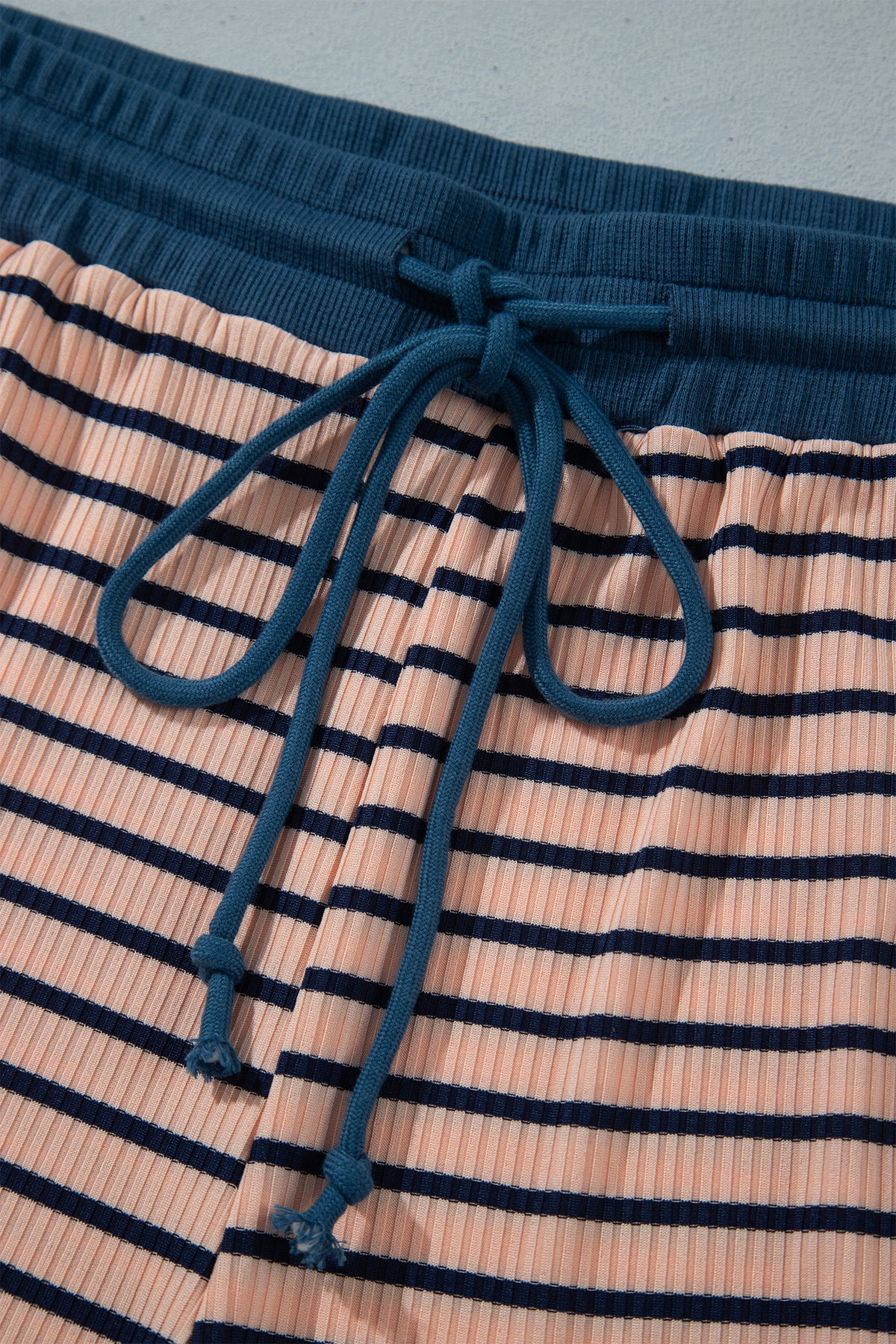 Striped Long Sleeve Plus Size Set