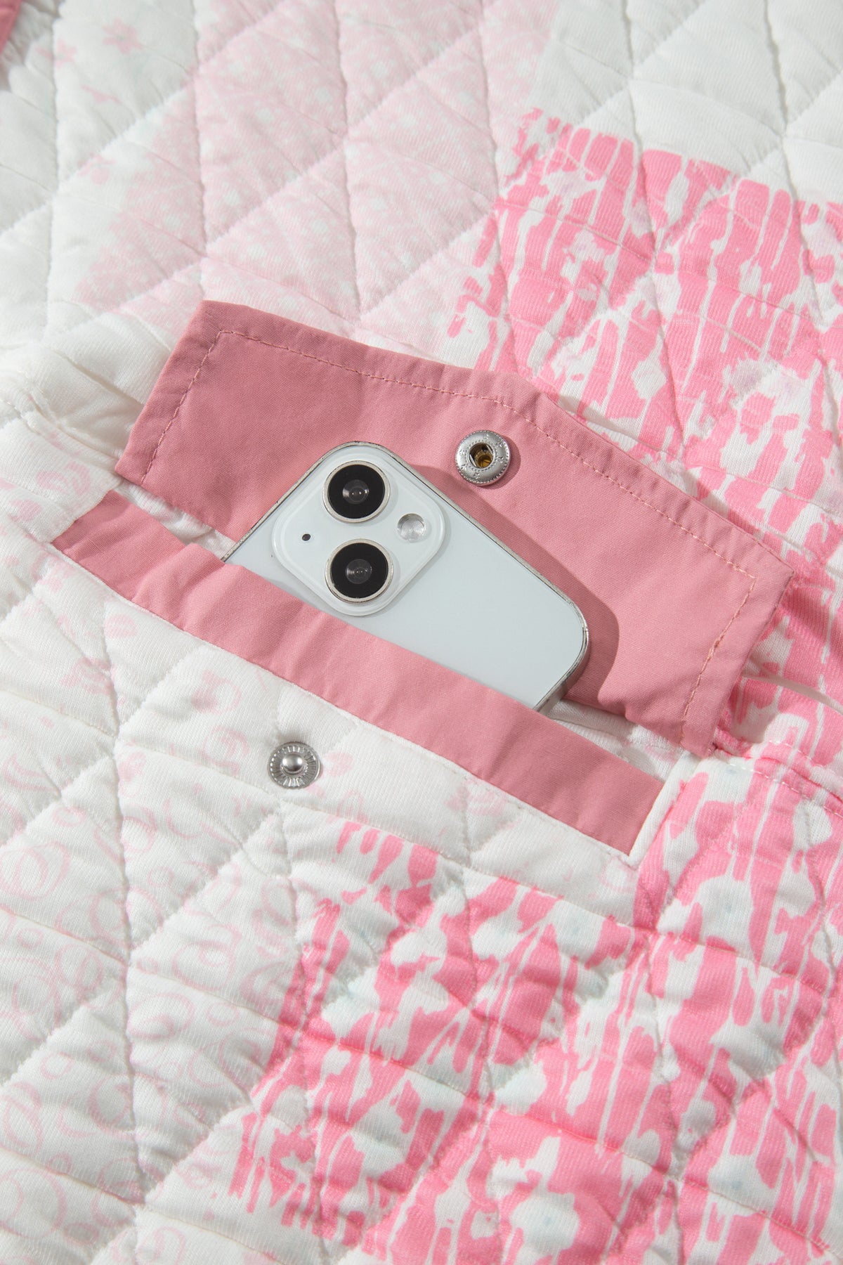 Floral Quilted Pullover Sweatshirt