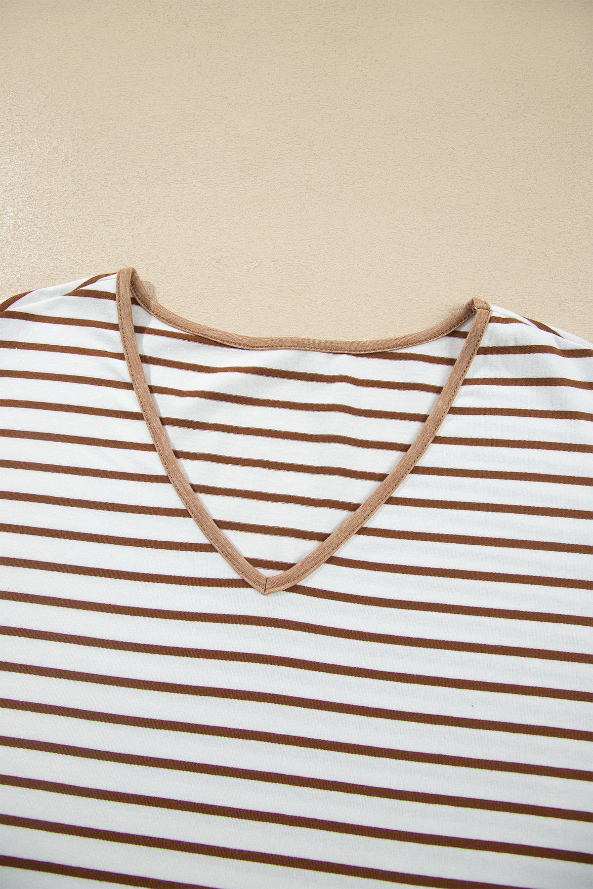 Stripe Ruffle Sleeve Top w/ Pants Set