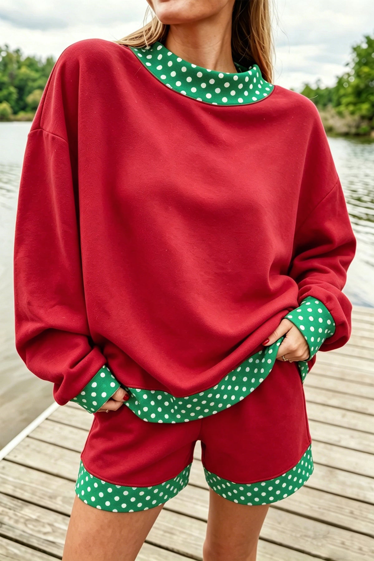 Gingham Pullover w/ Short Set