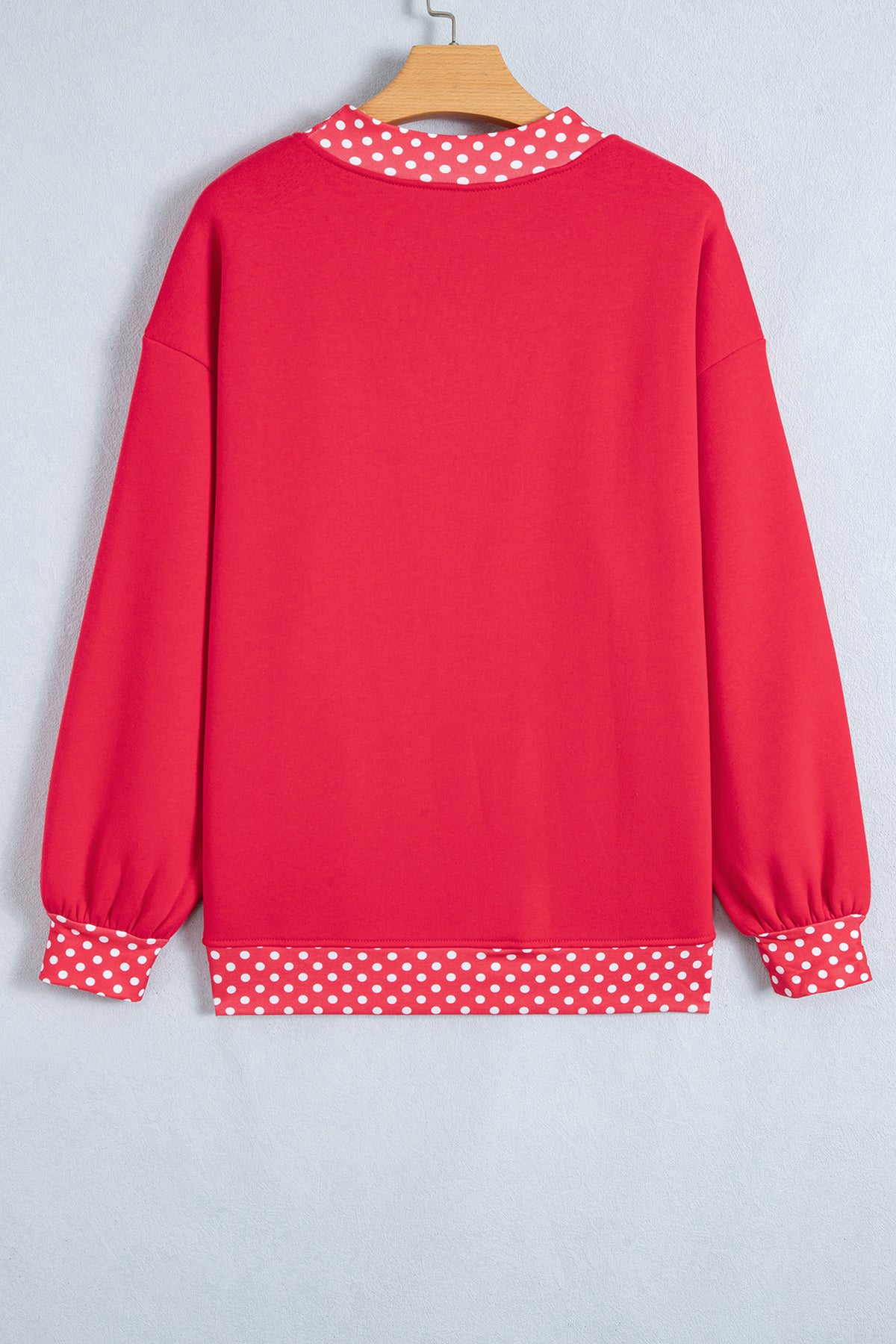 Polka Dot Oversized Sweatshirt